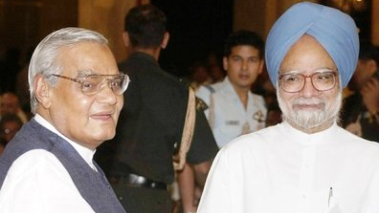 Manmohan Singh and Vajpayee