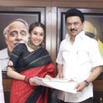 Divya Sathyaraj: రాజకీయాల్లోకి ఎంట్రీ ఇచ్చిన కట్టప్ప కుమార్తె.. దివ్య ఏ పార్టీలో చేరారంటే!